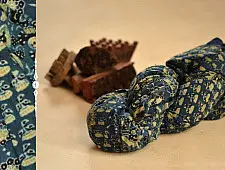 Flowers in a River ~ Ajrakh Cotton Skirt { Long }